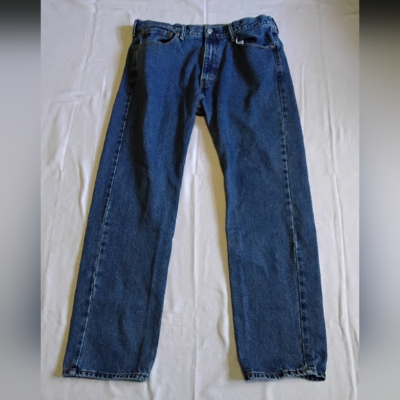 Levi's Other - Levi's 505 Regular Fit Straight Leg Denim Jeans Sz 38x32